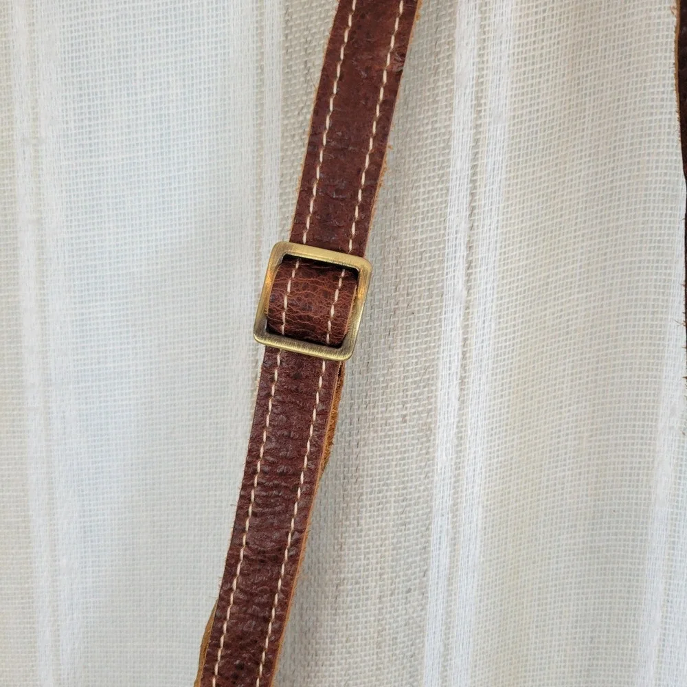 Portland Leather Goods‎ Crossbody Bag Purse Brown Boho Minimialist